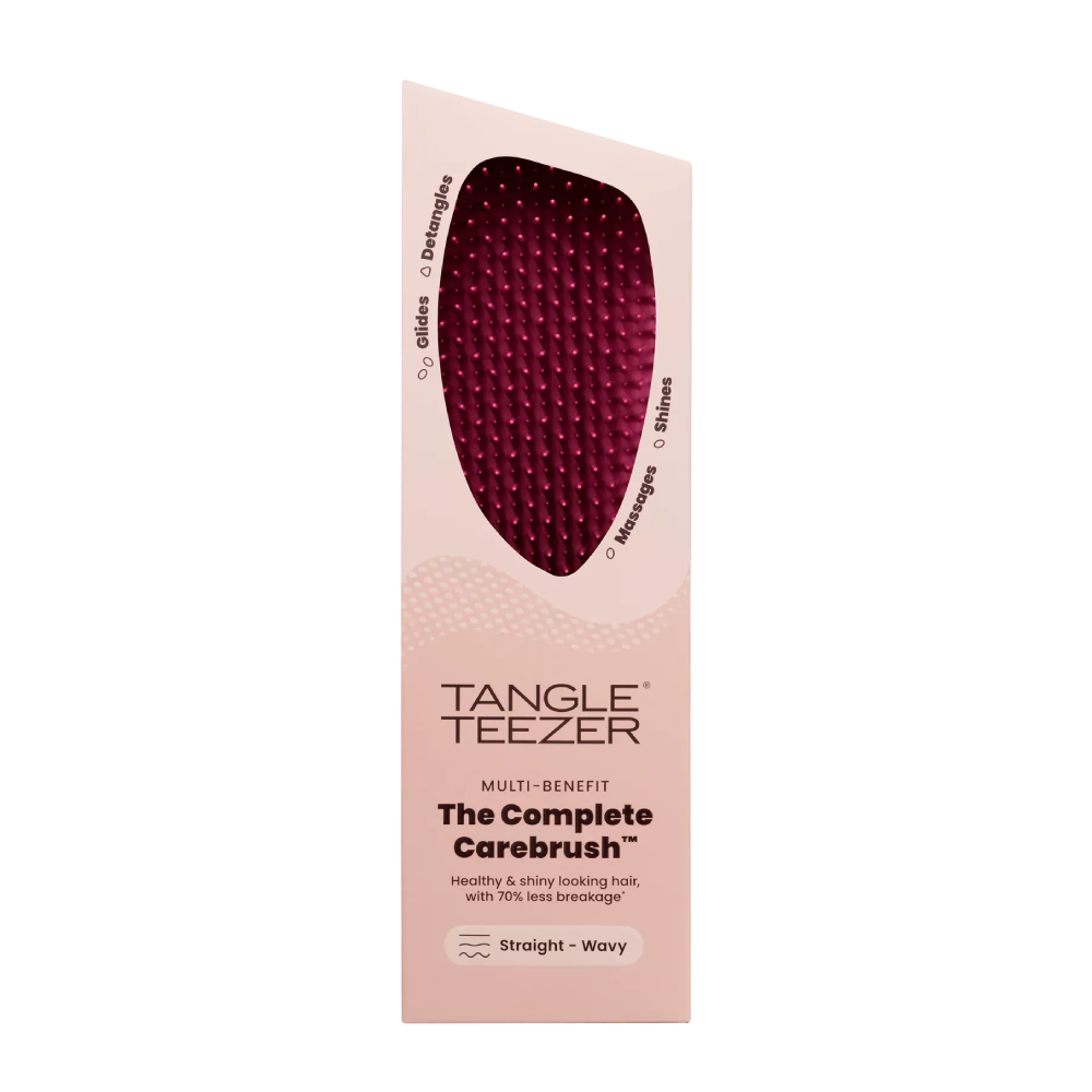 TANGLE TEEZER The Complete Carebrush Glossed Raspberry - Щітка для волосся - фото №10